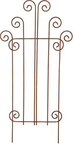 KOTARBAU® Beetzaun aus Stahl mit Dekoration Beeteinfassung für den Garten Schnecke II Ecorost Gartenzaun Beetbegrenzung