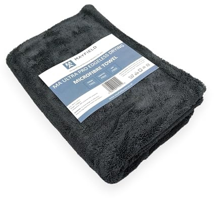 Mayfield Car Edgeless Drying Towel – 1200gsm, 90cm x 70cm, Twisted Loop Microfibre