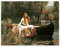 ZZPT John William Waterhouse Poster – Die Dame von Shalott Leinwand-Kunstdrucke – berühmte Gemälde, Reproduktion, moderne Wanddekoration für Wohnzimmer, Schlafzimmer, ungerahmt (30 x 45 cm)