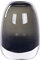 Deko Blumenvase Glas grau/transparent 18 cm bauchig mit schmaler Öffnung Fyska