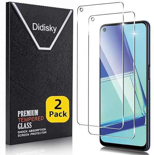 Didisky Tempered Glass Screen Protector for Oppo A74 5G, A52,A54 5G, [2 Pack] Screen Protector,Soft Touch,Easy to Clean,Easy to Install,Transparent