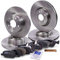 ATEC Germany Set freni incl. dischi anteriori Ø 284 mm ventilati + posteriori Ø 251 mm pieni + pastiglie freno Compatibile con ALFA ROMEO 147 (937_)