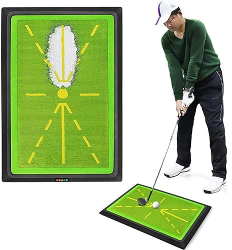 SONLED Golf Training Mat for Swing Detection, Golf Practice Mat, Golf Swing Mat, Golf Auxiliary Equipment for Swing Detection Batting, Golf Mat Practice, Swing Detection Mat