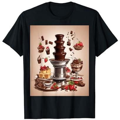 Chocolate Fountain Delight Artwork T-Shirt
