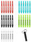 KOTO - Dartschäfte Collection Medium, 30 Shafts & praktischer Shaft Remover, Nylon Shafts Rot, Schwarz, Blau, Weiß, Grün