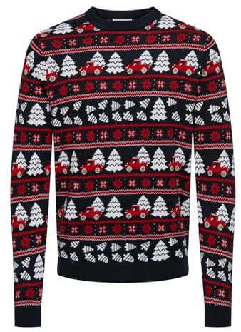 Only & Sons Herren Onsxmas Reg 5 Jaq Crew Knit Strickpullover (1er Pack)