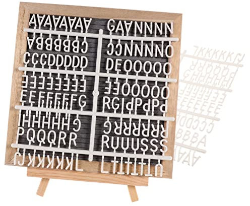 Tofficu Filz-brieftafel Mit Buchstaben Holzrahmen Wanddekoration Für Babyparty Hochzeit Memoboard
