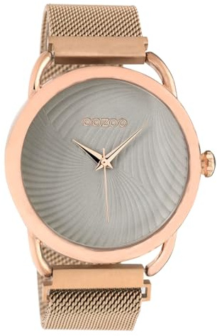 Oozoo Damen Armbanduhr Timepieces Analog Metall Rosegold UOC10698 Analoguhr