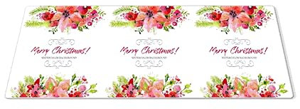 EHOMERY Tappetino Mouse Economico Cute Desk Mat Pittura Ad Acquerello di Fiori Tappetino per Il Mouse da Gaming Mouse Pad per Decorare La Scrivania - 1 Pack [30x80 cm]