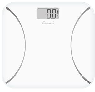 Escali Kinetic Bathroom Scale for Body Weight with Battery-Free Body Scale Design, White