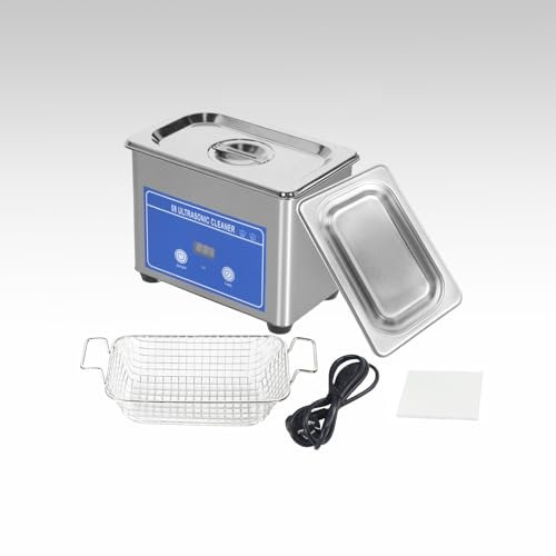Uadme Ultraschallreiniger 0.8L 42KHz 35W Ultraschallreinigungsgerät Reiniger Ultraschallgerät Ultrasonic Cleaner mit Digitaler Timer für Brillen Schmuck Uhren Zahnprothesen Kleinteilen