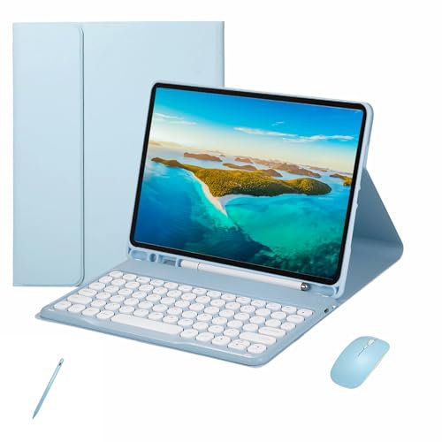 Custodia per tastiera per iPad Pro 13 pollici (M4) 7a generazione 2024, con mouse, touchpad Tastiera wireless staccabile con matita per iPad Pro 13 pollici M4 2024