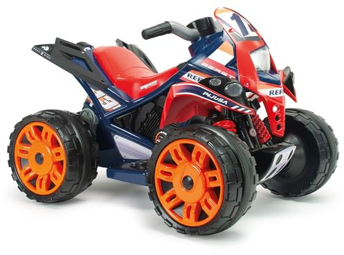 INJUSA The Beast Repsol Elektro-Quad für Kinder von 2 bis 4 Jahren, Batterie 12 V, mit Gaspedal, Rückwärtsgang, Kunststoffräder mit Gummibändern, 6 km/h, Blau