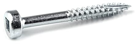 Kreg Zinc Pocket-Hole Screws - SPS-F125-500 - 1-1/4-Inch - Fine Thread - Pan Head - Indoor - 500 Count