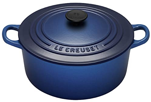 Le Creuset Casseruola Rotonda in Ghisa, Blu (Graded Blue), 22 cm