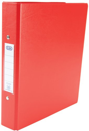 Emgee Ring Binders Heavyweight PVC 2 O-Ring Size 25mm A5 Red Ref 500201 [Pack of 10]