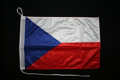 Motorrad-/Bootsflagge 25x40cm: Tschechien