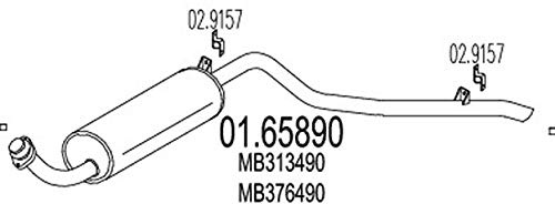 MTS Company 01.65890 Endschalldämpfer