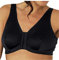 Eden House Ladies Front Fastening Bra Non Wired Magic Cotton Bra Black 22