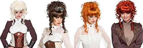 Faschingsperücke Barock Lina (kupfer)