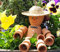 Statuette de jardin en terre cuite 28 cm - Style nain