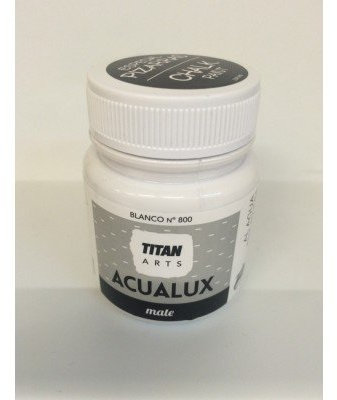 Titan Acualux Mate - Pintura efecto pizarra, color blanco 100 ml