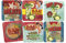 NATIVES 610330 Mojito Set de 6 Dessous Liège Multicolore 9,5 x 9,5 x 2 cm 6 pièces