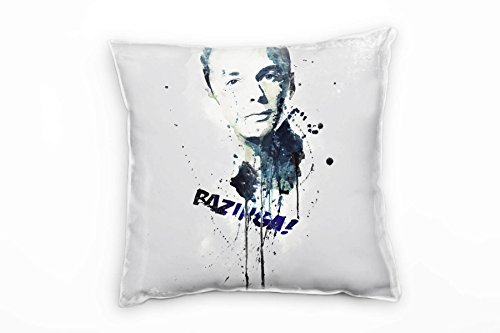 Paul Sinus Art Sheldon Cooper Deko Kissen mit Füllung 40x40cm für Couch Sofa Lounge Zierkissen - Dekoration zum Wohlfühlen
