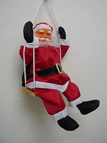 ARDITO MICHELE Babbo Natale SULL'ALTALENA 60 cm Grandi CAPOLAVORI D'AUTORE allestimento casa e vetrine