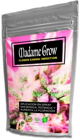 MADAME GROW, Mejor Fertilizante, Abono Orgánico, Floración, Cogollador, SUPERCONCENTRADO, Flower Karma I. 30gr, Induce, Potencia y Aumenta la Floración