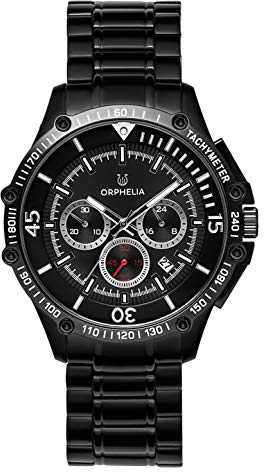 ORPHELIA HerrenArmbanduhr Chronograph Quarz Edelstahl OR82813