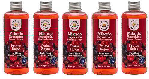 La Casa de los Aromas Mikado Reposicion 250 Ml Sin Varillas (Frutos Rojos, 5)