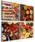murando - Leinwand Bilder Set Küche 60x60 cm 4 Teilig 30x30 Wand Deko Wandbilder Groß XXL Wanddeko Wohnzimmer Schlafzimmer Kunstdrucke - Gewürze Chilli Tomaten Küchen Küchendeko j-B-0034-b-i