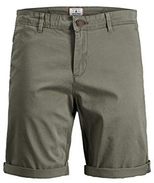 JACK & JONES Male Chino Shorts Normal Cut Chino Shorts, Dusty Olive, S