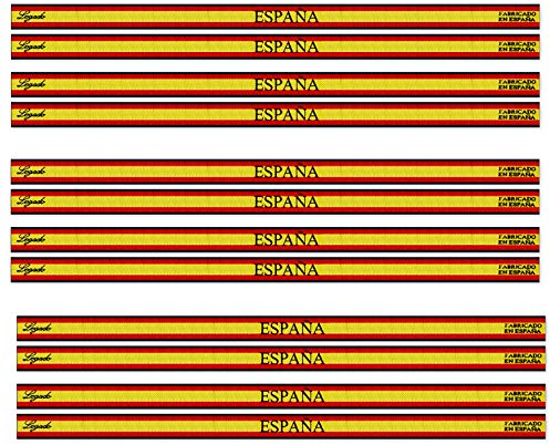 LEGADO Pulsera de Tela con la Bandera de España para Hombre y Mujer (12 Piezas)
