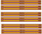 LEGADO Pulsera de Tela con la Bandera de España para Hombre y Mujer (12 Piezas)