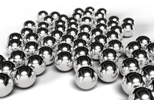 QZsteelball 500 Bolas de Acero Orecision de 7/16 Pulgadas