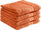 REDBEST Duschtuchset, Frottierset 4er-Pack Chicago Terra Größe 70x140 cm - saugstark, strapazierfähig, ideal für Reisen, Sport (weitere Farben)