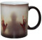 Baymate Keramik Tasse mit Thermoeffekt Halloween Deko Horrorgeschichte Walking Dead Magische Becher Farbwechsel Tasse Kaffeetasse