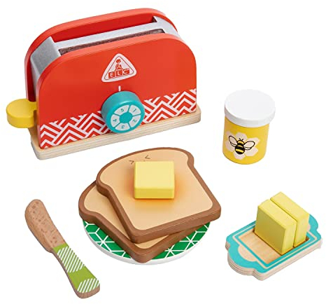 Early Learning Centre ELC - Wooden Toaster Set - Playset For Children Ages 3 Years And Over