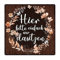 Interluxe Schild Metallschild 20x20cm - Hier Bitte einfach nur dasitzen - Schild für den Lieblingsplatz Gartenschild