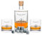 Leonardo gravierte Whiskygläser & Karaffe im Set - Kompass Design - 2x Whisky Gläser personalisiert mit Name - inkl. 500 ml Dekanter & 8x Kühlsteine - Geschenk für Papa zum Vatertag