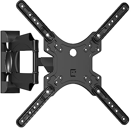 Suptek 55 TV Wall Mount, Swivel Tilt Extend TV Wall Bracket for Most 32-55 inch Curved Monitor and Plasma TVs up to 31.8kg, Adjustable Heavy Duty Wall Mount, Max VESA 400x400mm