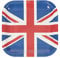 Smiffys Costume and Party Store Lot de 8 assiettes carrées en carton Motif Union Jack Rouge Blanc Bleu