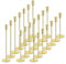 Kerzenständer Gold 21 Stück,7 Sets 33/28/23cm Stabkerzenhalter, Vintage Deko Kerzen Ständer,Kerzenhalter für Hochzeit, Catering, Party, Heimdekoration,Kerzenhaltern für 3/4-Zoll-Kerzen