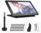 Tablette à dessin 16HD 15,6 IPS graphique écran écran 1920 x 1080 haute résolution 8192 niveau de pression avec stylet rechargeable/20 pinces à stylo/disque USB 16 Go