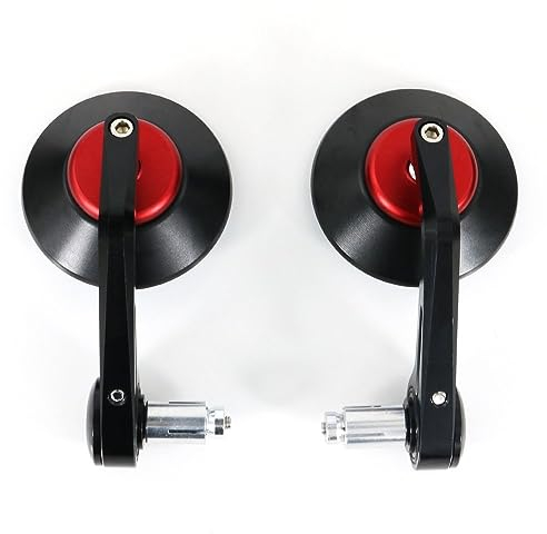 Motorrad Spiegel Für Für XJR 1300 2003-2015 Motorrad Zubehör Bar End Spiegel Griff Bar Rearview Außenspiegel Rückspiegel Motorrad (Farbe : 1)