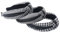 scicent Haarreif Schwarz 3 Stück Haarreif Vintage Breite Haarreifen Schwarz-Weiß Karierter Print mit PU Haarband Knoten Stirnband für Frauen und Mädchen - 9825