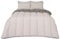 OHS Coverless Duvet Double 10.5 Tog, Reversible Travel Double Washable Summer Camping Soft Warm Comfy Bedding With Pillowcase, Grey/Silver, BE002265