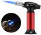 Ankway Küchenbrenner, nachfüllbares Lötlampe, Feuerzeug, kulinarischer Kochbrenner mit Sicherheitsverschluss und verstellbarer Flamme, ideal für Creme Brulee Desserts Backen BBQ Grill DIY, Rot